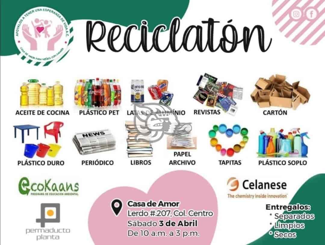 La Asociación Civil Casa Amor tendrá Reciclatón cada mes 