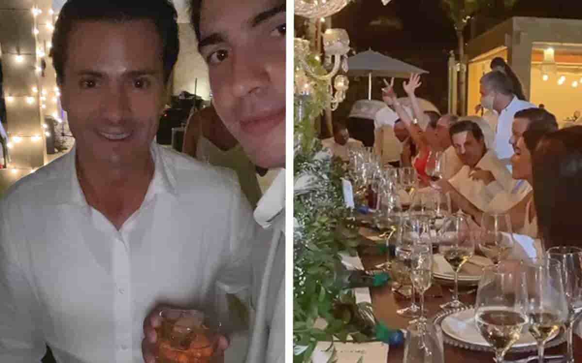 Captan a Enrique Peña Nieto en animada boda de República Dominicana