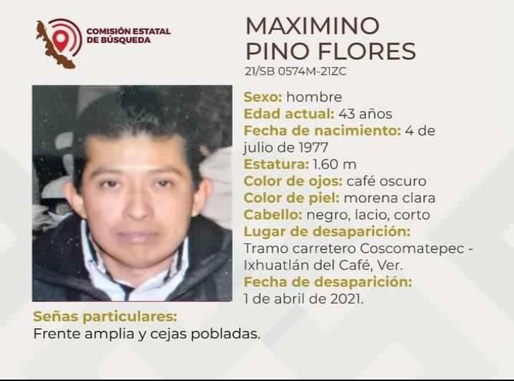 Desaparecen tres integrantes de una familia en Ixhuatlán del Café