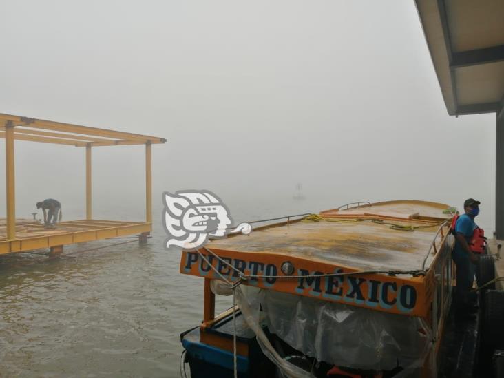 Intensa neblina dificulta transporte fluvial entre Coatza y Allende