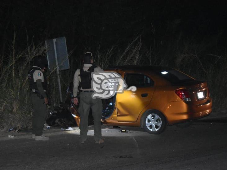 Muere joven tras choque en la Sayula – Acayucan; un detenido