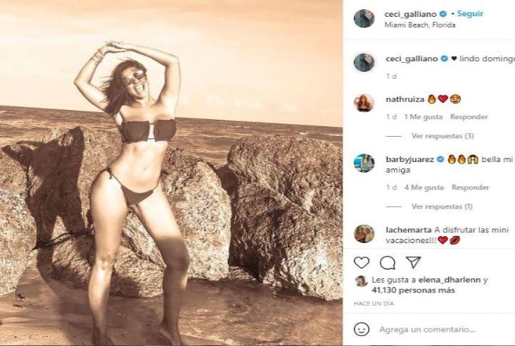 Cecilia Galliano luce cuerpazo en look de playa