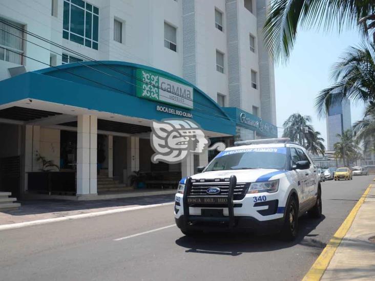 Realizan fuerte operativo en hotel de Boca del Río