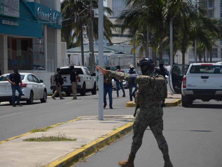 Realizan fuerte operativo en hotel de Boca del Río