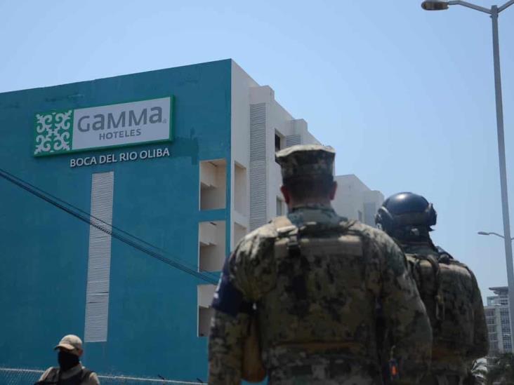 Realizan fuerte operativo en hotel de Boca del Río