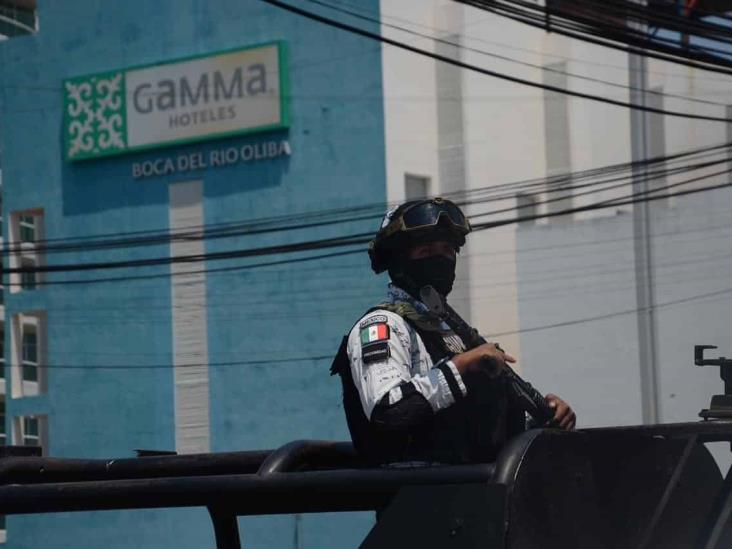 Realizan fuerte operativo en hotel de Boca del Río