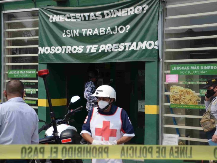 En Veracruz, asaltan con lujo de violencia casa de empeño