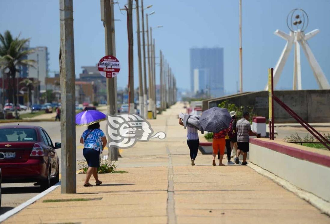 Temperaturas seguirán rebasando los 40 grados en el sur de Veracruz