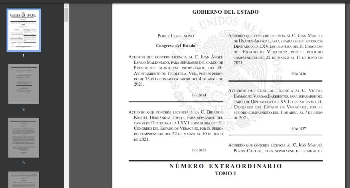 De licencia 6 diputados más para elecciones en Veracruz