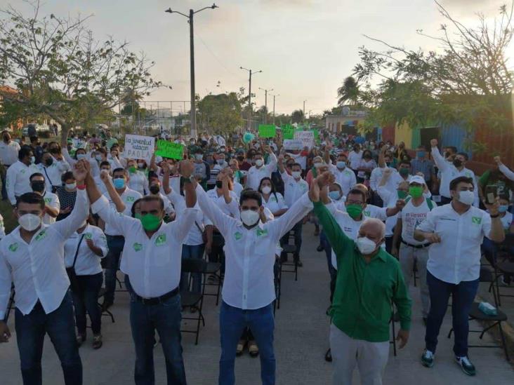 Rinde protesta el Comité Municipal del Partido Verde en Coatzacoalcos