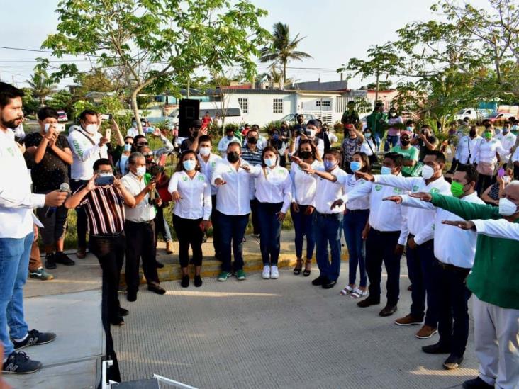 Rinde protesta el Comité Municipal del Partido Verde en Coatzacoalcos