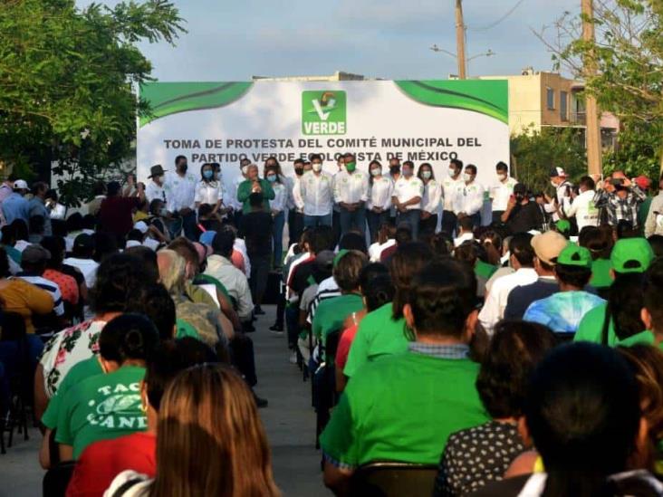 Rinde protesta el Comité Municipal del Partido Verde en Coatzacoalcos