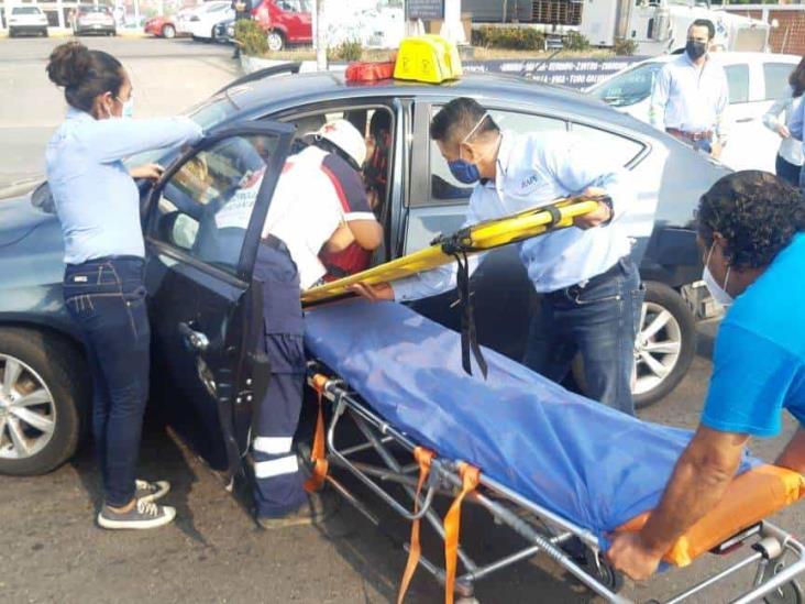 Se registra fuerte accidente en Veracruz; deja una persona herida