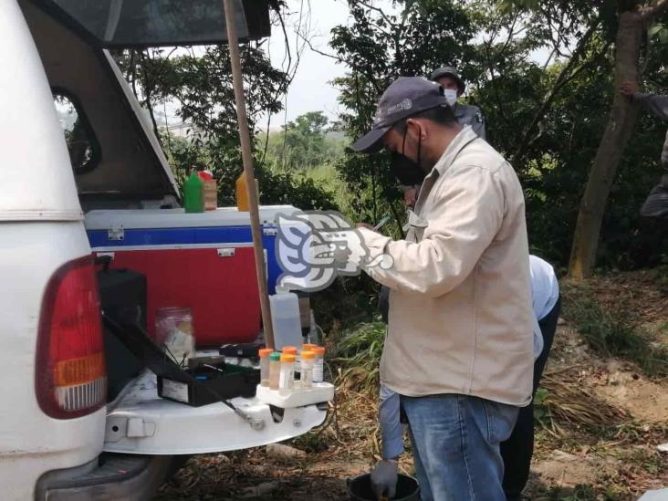 Profepa y Conagua toman muestreos en afluentes de Nanchital e Ixhuatlán 