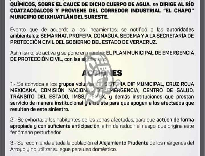 Alertan a población asentada en márgenes de arroyos contaminados