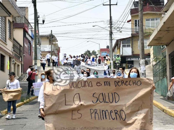 De nuevo personal de Salud de Veracruz protesta por no recibir vacuna anti covid