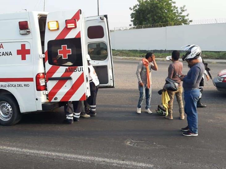 Se registra accidente sobre carretera Veracruz-Xalapa; deja dos personas heridas