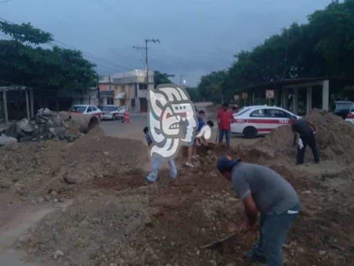 Reabren circulación de la carretera antigua Nanchital-Coatzacoalcos