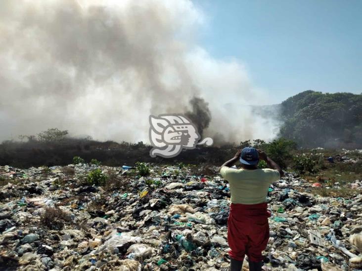 Incendio del basurero de Nanchital fue provocado, presumen