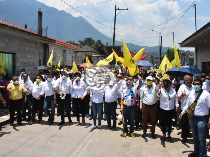 Arrancan campaña candidatos del PAN-PRI-PRD en Ixhuatlancillo