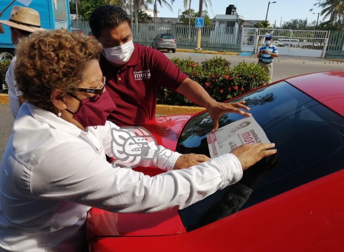Con MORENA, inicia campaña Esmeralda Mora en Nanchital