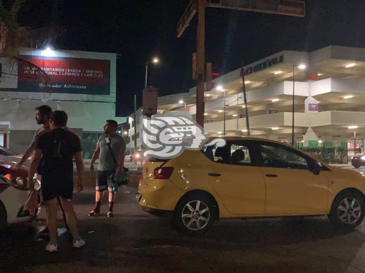 Ebrio conductor provoca accidente en avenida Miguel Alemán