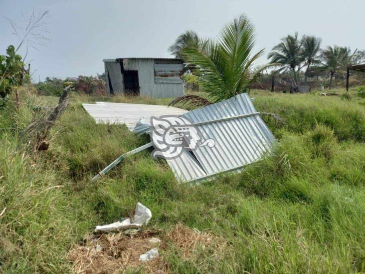 Tromba marina provoca daños en viviendas de Rabón Grande