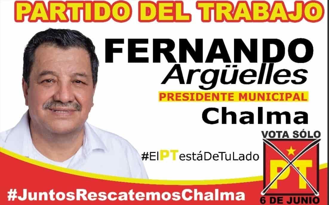 Atacan a balazos a candidato del PT a la alcaldía de Chalma