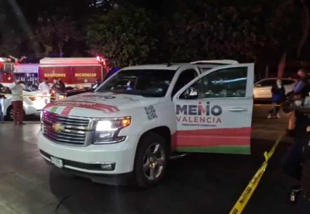 Balean camioneta de candidato del PRI a la alcaldía de Morelia