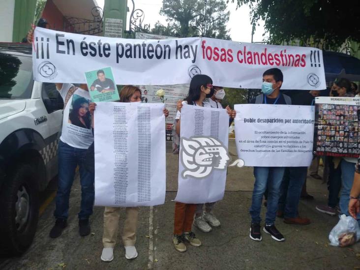 En panteón de Palo Verde, fosas clandestinas, advierten madres de desaparecidos