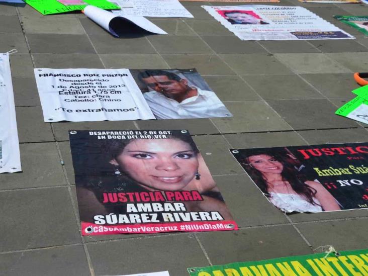 Colectivos de desaparecidos marchan pacíficamente en el Puerto de Veracruz