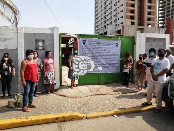 Espacios Educativos debe recursos a jardín de niños de Coatzacoalcos