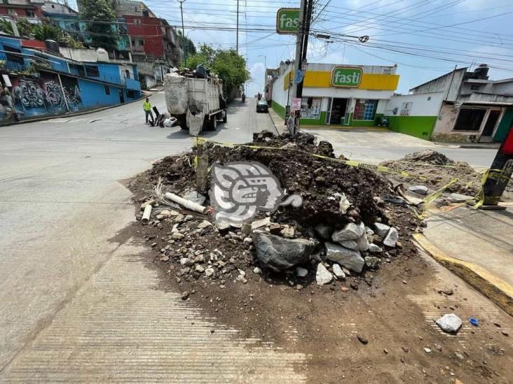 Obra inconclusa de CMAS provocar inundaciones y problemas viales en Xalapa