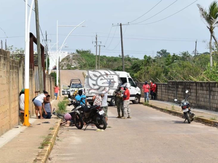 Soldador pierde la vida tras derrapar en Acayucan 