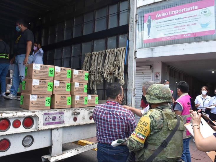 Casi un millón de boletas arriban a Juntas Distritales de Orizaba y Córdoba