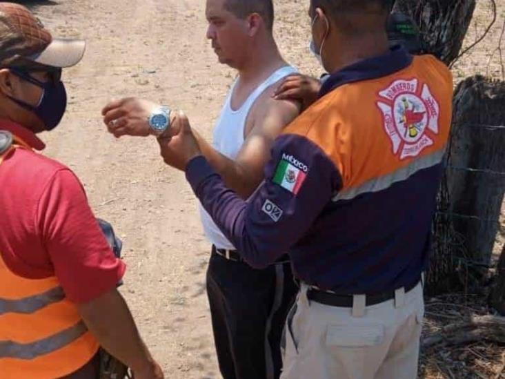 Pierde el control y salta de la unidad en Puente Estanzuela