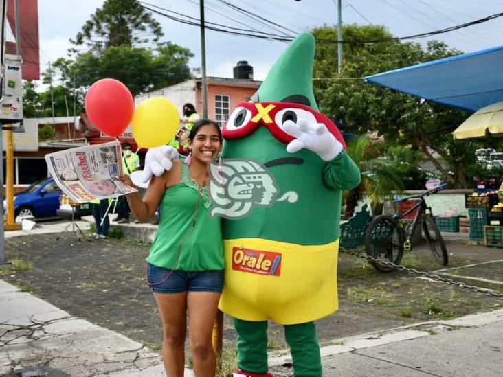 El Jalapito Vengador recorre las calles de Xalapa; ¡agárrale confianza!