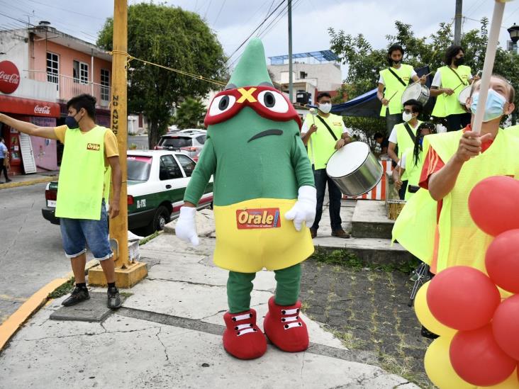 El Jalapito Vengador recorre las calles de Xalapa; ¡agárrale confianza!