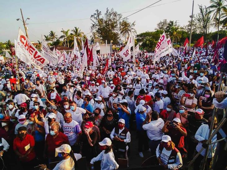 Espectacular cierre de campaña, el distrito 11 respalda a Tania para Diputada