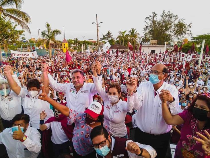 Espectacular cierre de campaña, el distrito 11 respalda a Tania para Diputada