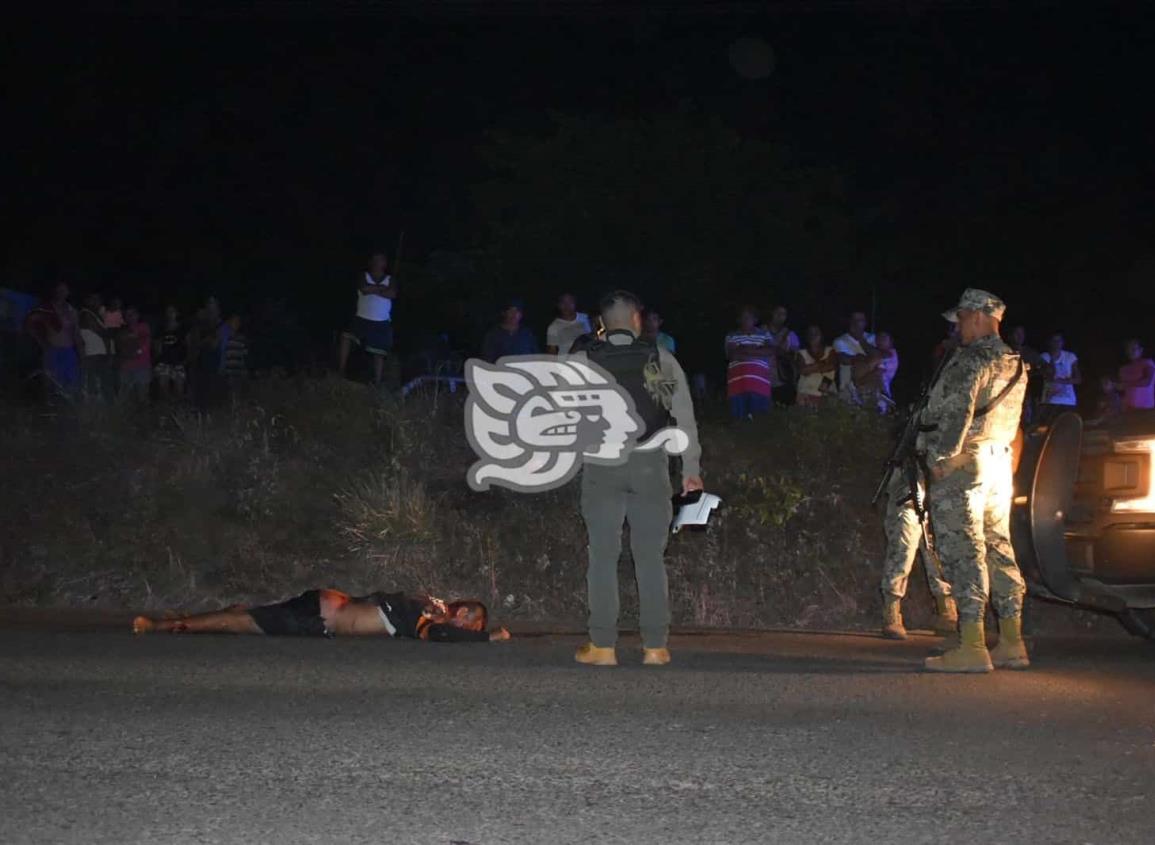 Acayuqueño muere arrollado en la Costera del Golfo 