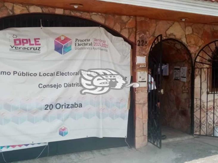 Arriban más de 200 mil boletas al consejo del OPLE en Orizaba