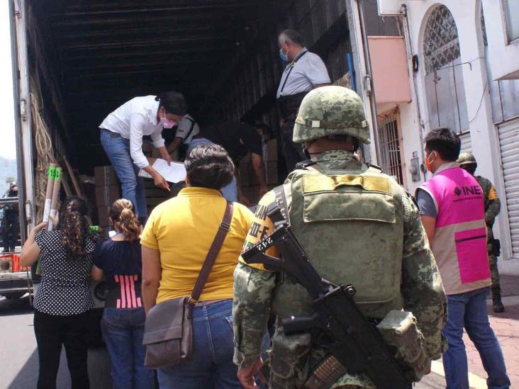 En Orizaba, alista INE entrega de boletas a funcionarios de casilla