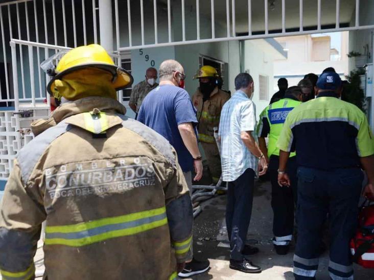 Se incendia vivienda en calles de Veracruz