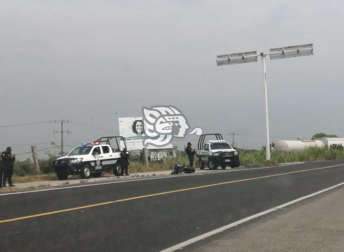 Murió motociclista accidentado en carretera Costera del Golfo