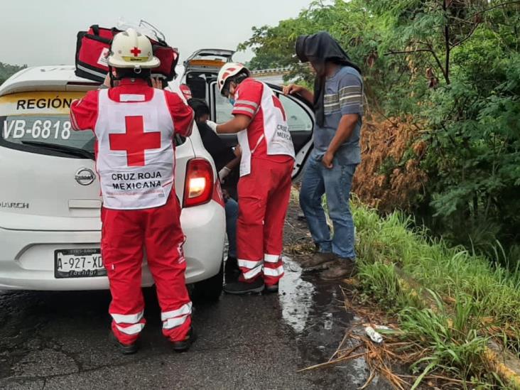 Se registra accidente en carretera federal 140 Veracruz-Xalapa