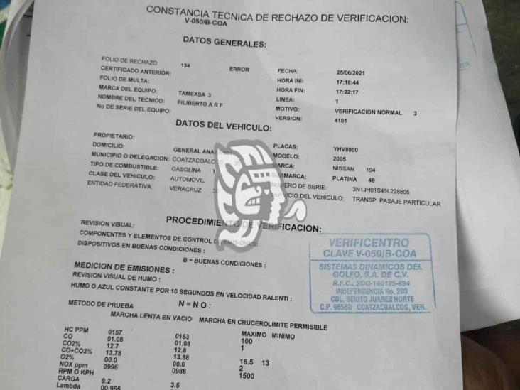 Personal de Verificentro rechaza solicitar dinero por aprobar examen, aclaran