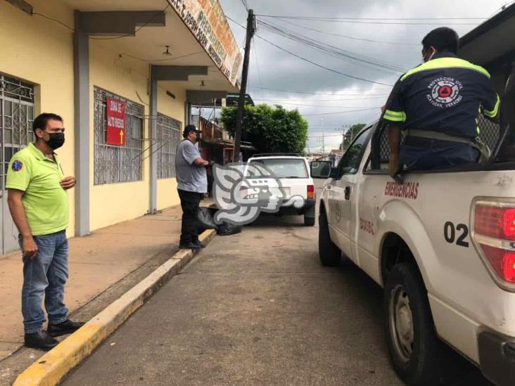 Bolsas negras con vísceras de res provocaron movilización en Acayucan