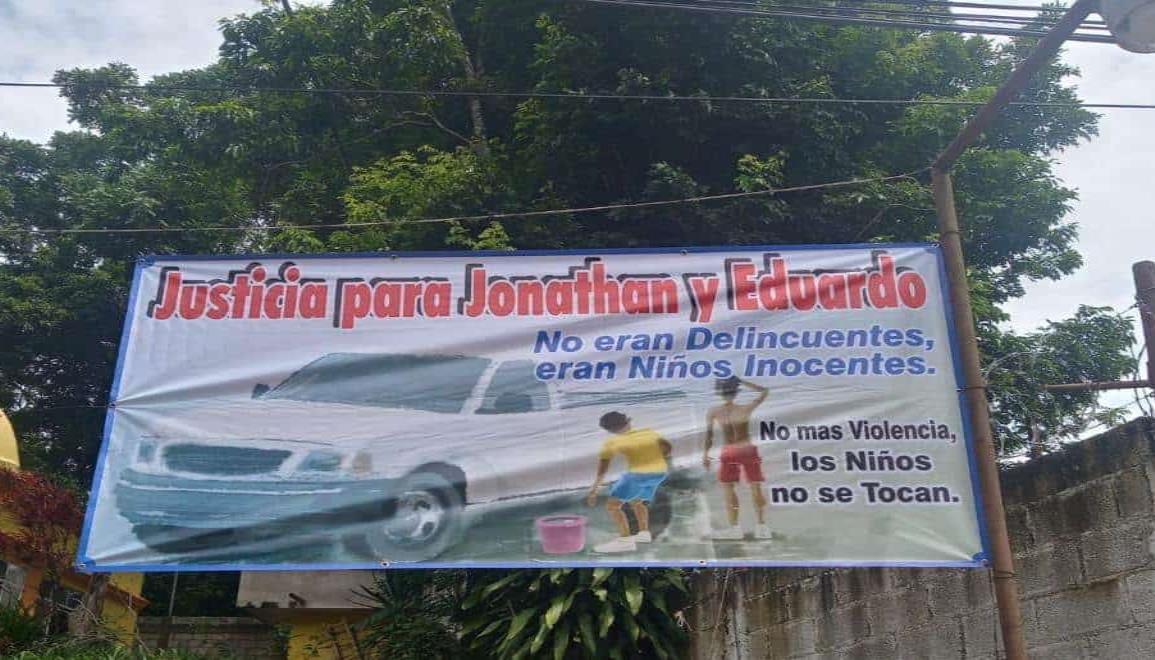 Pobladores de Amatlán exigen justicia para Eduardo y Jonathan, menores asesinados