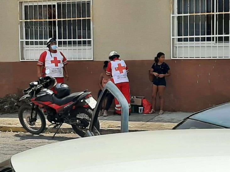 Se registra accidente entre dos unidades en calles de Veracruz